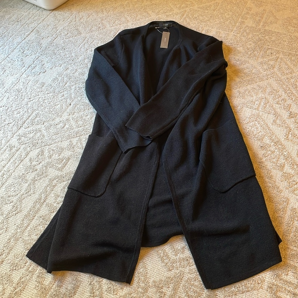 NEW J. Crew long sweater coat